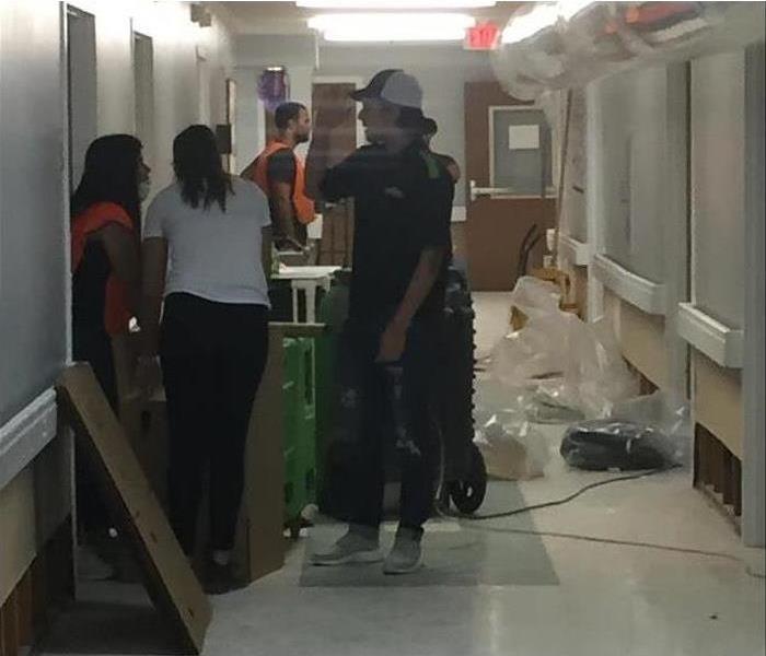 SERVPRO of Southeast Memphis removing damaged items from a medical facility in Memphis, TN