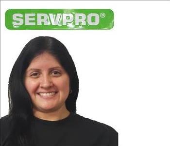Maria, SERVPRO of Southeast Memphis employee, black shirt, white background
