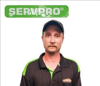 Richard, SERVPRO of Southeast Memphis employee, black shirt, white background