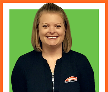 Jessica, SERVPRO of Southeast Memphis employee, brown shirt, white background