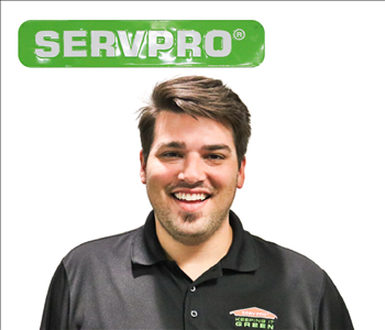 Gavin, SERVPRO of Southeast Memphis employee, black shirt, white background